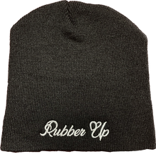 Load image into Gallery viewer, Black Rubber Up Beanie
