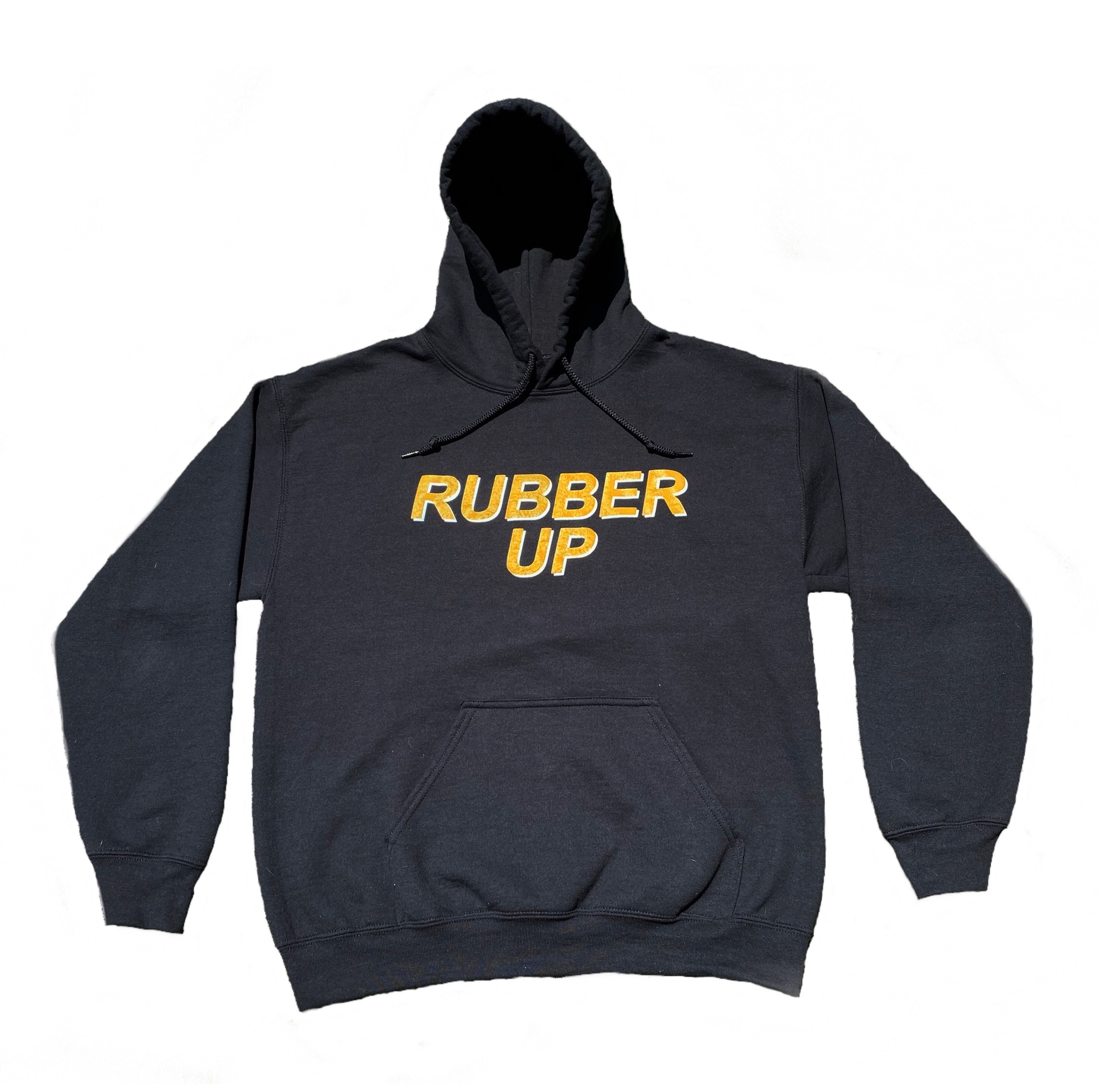 Rubber Up Black Hoodie
