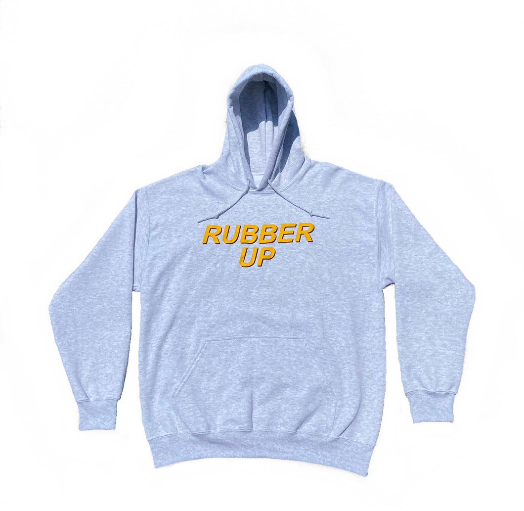 Rubber Up Grey Hoodie